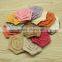 Round flat burlap flower cute phone back applique, women waistband decorated flower accessories