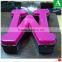Custom made vacuum thermoform pink plastic letter box