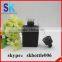 Free Sample 30ml Matte Black Rectangular Glass e Liquid Dropper Bottle With Glass Pipette