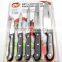 5 Pcs Chef Knife & Pocket Knife & Kitchen Knife Set With Cutting Board