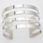 Fashion Hollow Out Stainless Steel Opening Cuff Bangle Bracelet