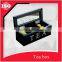 Black High Quality Cherry Wood Tea Box