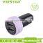 black and colorful cheap tire shape dual port usb car charger