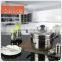 Allnice- Korea design ss201 single layer steamer pot with steamer insert and vented lid