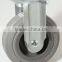 Swivel/Swivel Brake Institutional Castor Rubber Wheel, PP Hub, Roller Bearing Fitted with Solid Stem