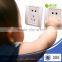 babymatee back-to-back 3 pins electronic socket guard for baby safety products electrical outlet caps