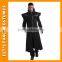 black leather coat fancy dress for men PGMC0968