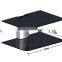 Two tempered glass shelf bracket for dvd player