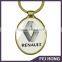 Professional Good Price Stylish Sliver Car Logo Printing Car Keychain for Renault