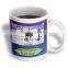 Christmas mustache ceramic mug 11oz Ceramic mug with chrismas tree decal