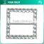 5MM Clear Cystal Rhinestone 5 Centimeter Round Frame Rhodium Metal Belt Buckle