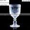 Clear color glass drinkingware/Wine goblet,Hiball,DOF, sundae cup,ELEVATED SERVE BOWL,pitcher with sunflower embossed patern