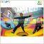 Best selling kids indoor knitted net climbing playground with strong colorful nylon rope
