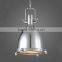 Black Painted Irom Pendant Lights Creamy White Glass Industrial Pendant Lights