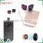 Universal Clip Mobile Phone Camera Lens 180 Degree Fisheye Lens 0.63x Wide And 10x Macro 3in1 Camera Lens Kit for IPhone Samsung