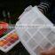 Food grade silicone grid baby food freezer tray with lid