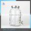 High Quality 5L Jug Glass Juice Dispenser Tree Embossed Beverage Dispenser With Tap