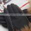 Womens Leather Gloves With Raccoon Fur Trim Black Genuine Sheep Leather With Lining