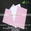 Uncoated white/pink laminated grey board