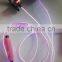 3.5mm connector earhook style EL wire earphone light up glowing earphone with MIC