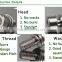 DIN912 A2-70 SUS304 Stainless Steel Hex Socket Cap Screw with with Flat washers