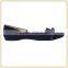 Latest design fashion casual shoes pointed toe bow women flat shoes