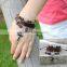 Latest Arrival New Design Jewelry Beads Bracelet Nnisex Multilayer Cross Cheap Leather Bracelet/
