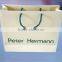 customized top-up white shopping paper bags with logo