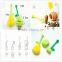Customized hot selling unique silicone tea infuser set
