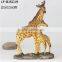 Polyresin zebra statues garden decoration for sale