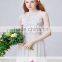 AR-53 Latest Dress Designs Sleeveless Bride Dress Appliques O-Neck Tulle Wedding Dress 2016