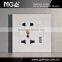 16A universal socket with 1000mA switched USB socket