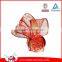 Red Organza Ribbon With Gold Eage for Chrismas Decoration