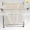 Best selling portable Canvas fabric folding laundry basket