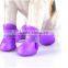 Gooding selling silicone pet dog rain shoes/pet rain boots
