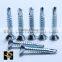 PH2 white zinc flat head self drilling screw from China