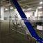 Food grade pvc belt with baffle and side guide conveyor for freezing food