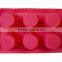 2016 top quality 6 muffins circle shaped silicone mold