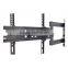 Hot wholesale 180 degree flexible swinging single arm full motion tv bracket lcd plasma tv wall mount for up to 55" TVs