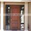 newest villa luxuty teak wood doors,white plain solid wood door for sale