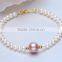 925 sterling silver latest design real natural cultured freshwater pearl bracelet