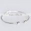Wholesale Polished 925 Sterling Silver Open Heart Catch Bangle Bracelet(AB-002)