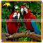 KANO5004 Decoration Life Size Fiberglass Artificial Parrot