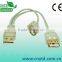 Different styles v2.0 usb cable usb splitter cable 2 female 1 male