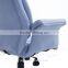 HomCom Light Blue High Back Fabric Executive Office Chair