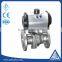 China supplier DN25 flange 304 stainless steel ball valve