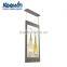 Golden vertical hang double-faced different brightness digital signage