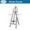 in stock 1.45m black pine wooden standing easel painting display easel wholesale