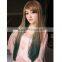 Wholesale girl long straight hair mixed color wigs factory price wigs