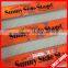 bulk orange color reflecive pvc kids wristbands with custom printing
